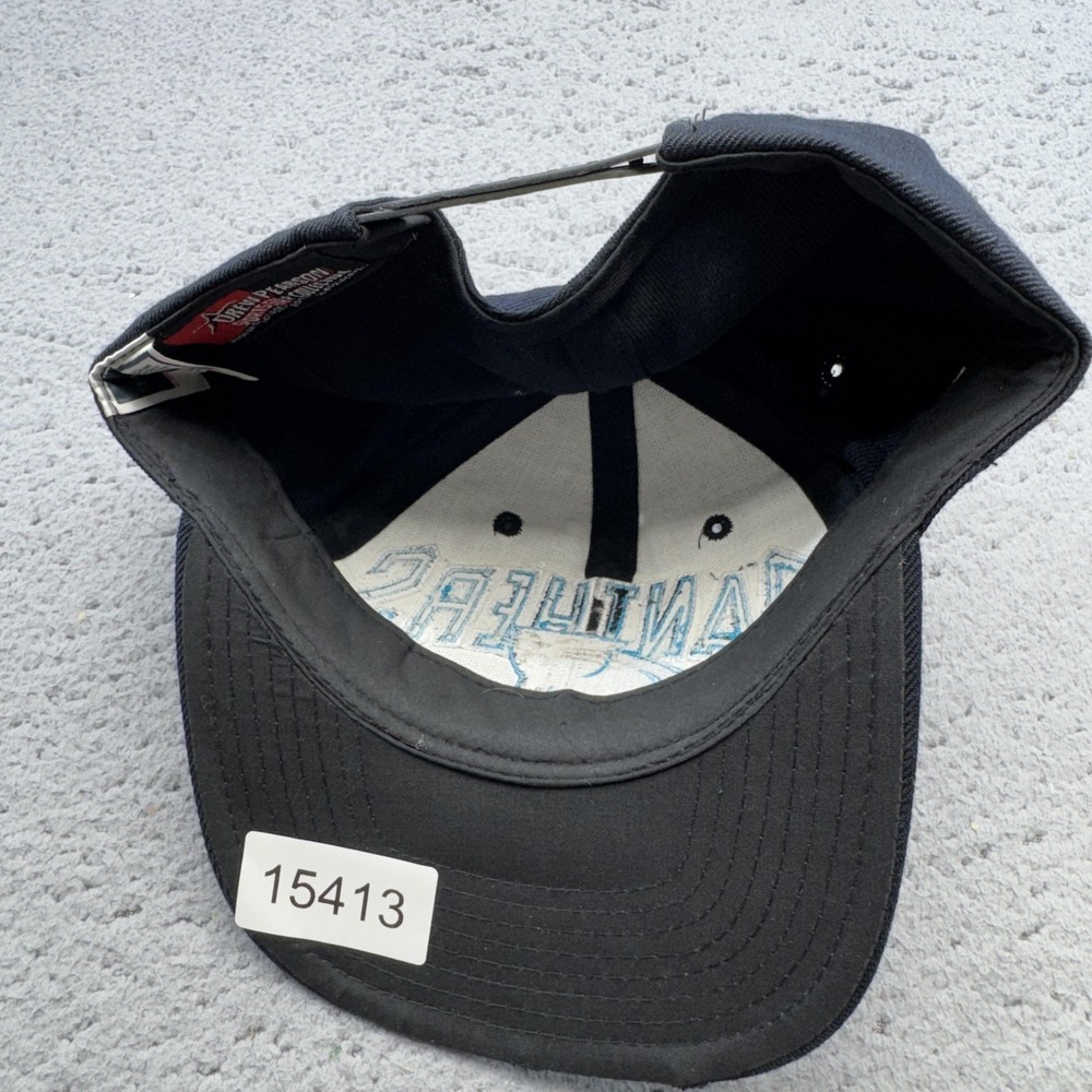 Vintage Carolina Panthers Hat Cap Snap Back Mens One Size Navy NFL Football 90s - Picture 10 of 10
